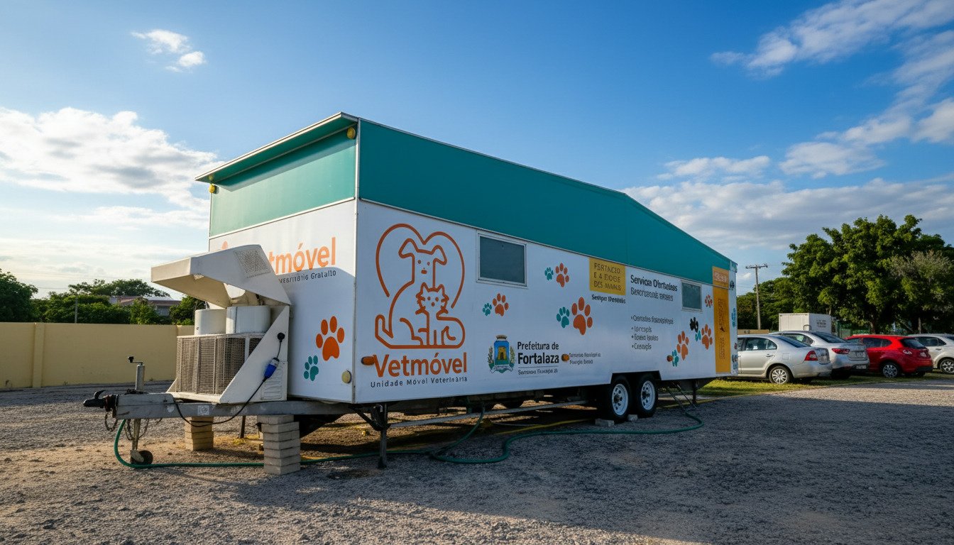 Vetmóvel Fortaleza: atendimento veterinário gratuito chega a novos pontos da capital