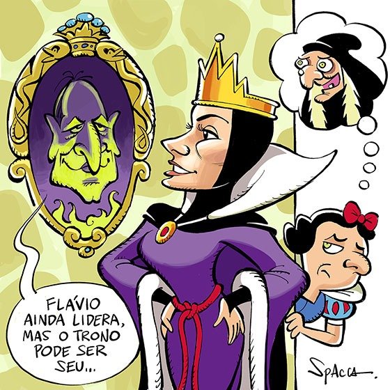Charge de Spacca provoca reflexões sobre a política atual
