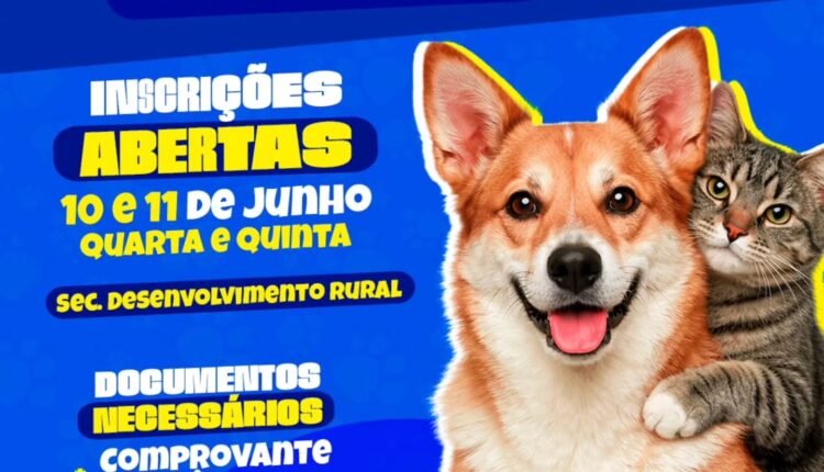 Forquilha inicia inscrições para mutirão de castração de animais