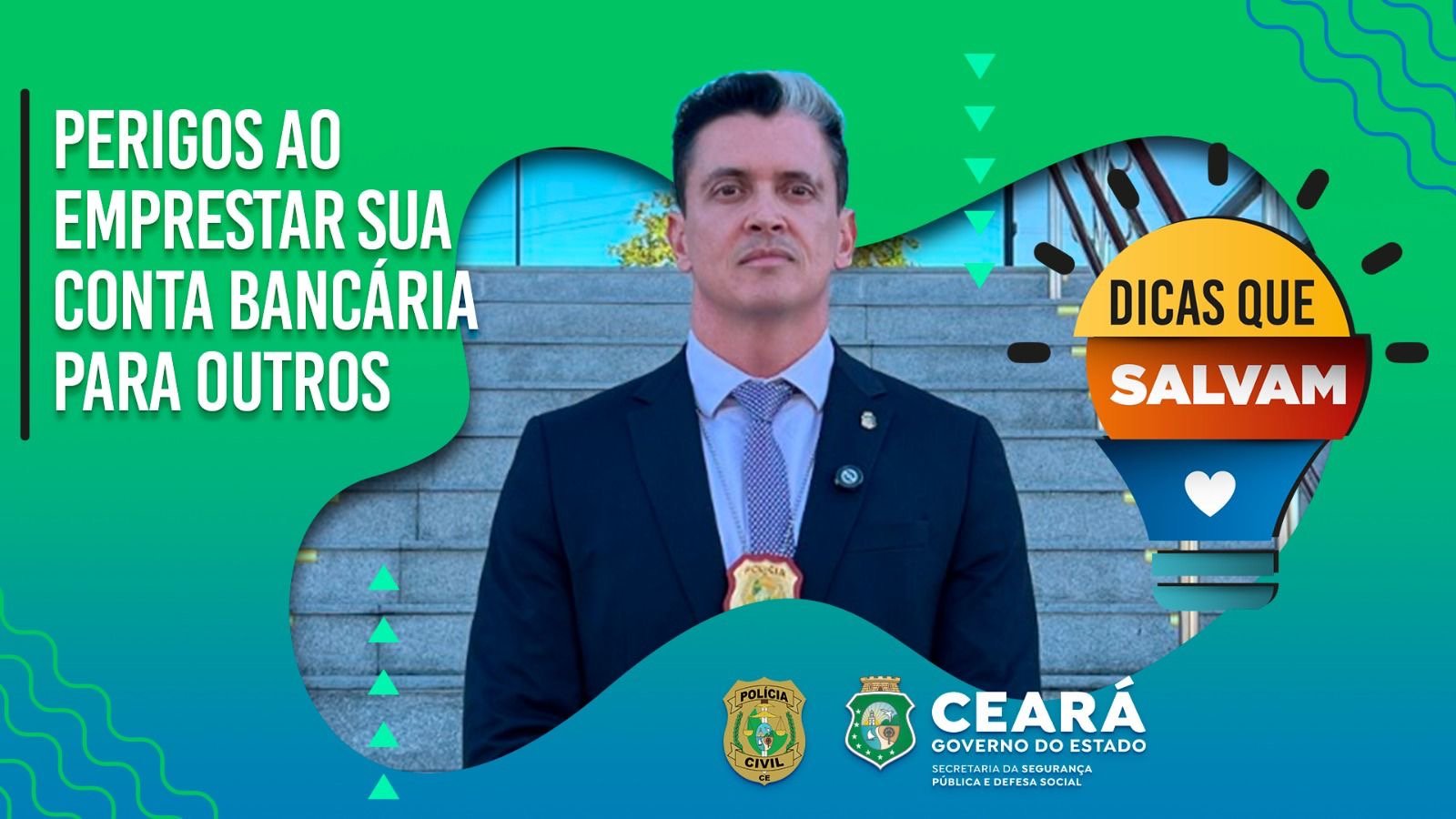 Perigos de emprestar sua conta bancária: alerta da SSPDS