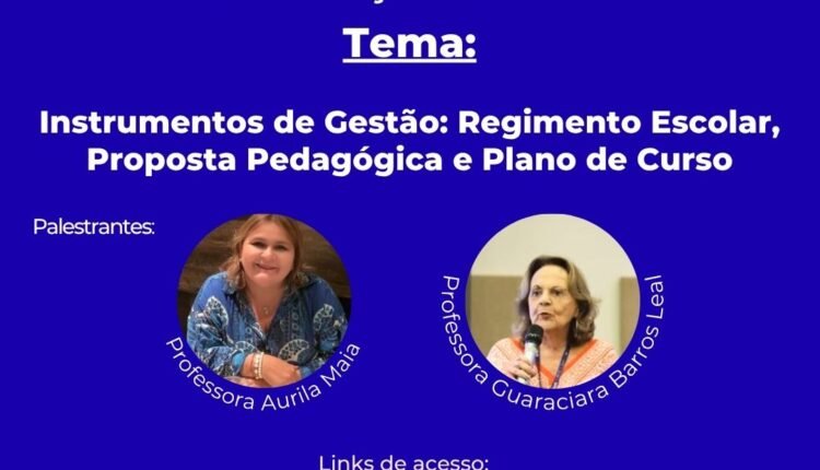 Conselho Estadual de Educação do Ceará promove webinar sobre gestão escolar e legislação