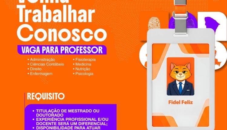 Faculdade Viasapiens abre processo seletivo para contratação de docentes