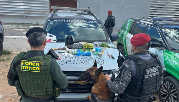 Polícia Militar do Ceará prende mulher por tráfico de drogas em Barbalha