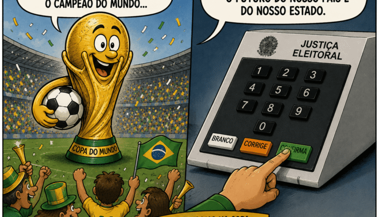 Eleições e Copa do Mundo: a paixão nacional que exige voto consciente para o futuro