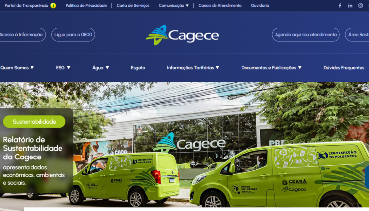 Cagece moderniza portal digital para otimizar acesso a serviços e informações no Ceará