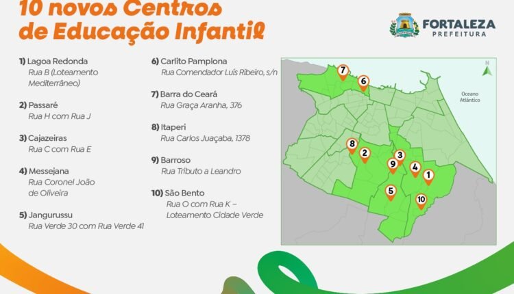 Fortaleza impulsiona educação infantil com 10 novos centros e amplia passe livre estudantil