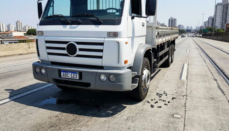 Ciclista é soterrado por terra após caminhão tombar e atingir ônibus em Catalão