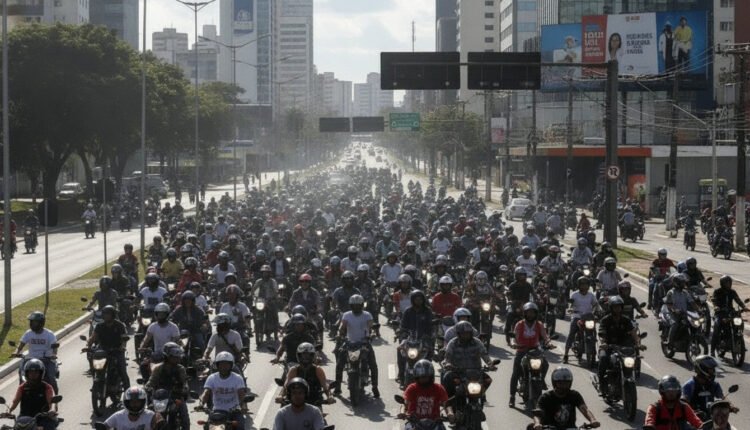 Frota de motocicletas no Brasil dispara quase 50% em uma década, impulsionando economia e desafios