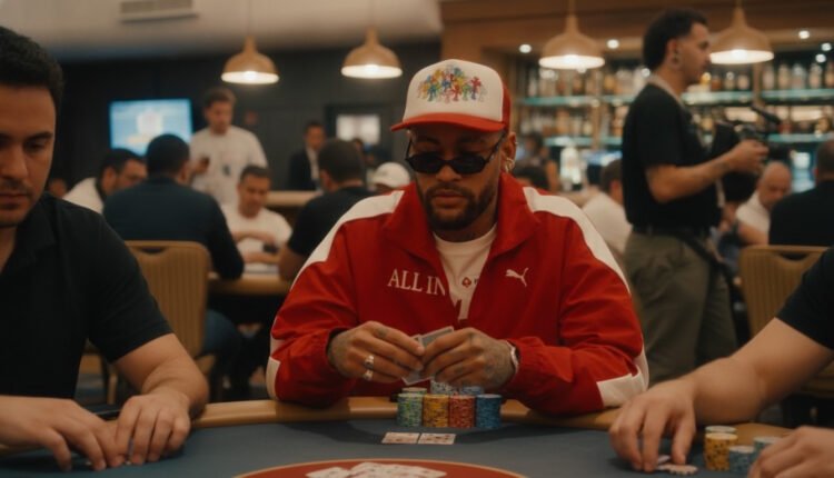 Neymar Pôquer: craque brasileiro disputa torneio em SP em noite de Sul-americana do Santos