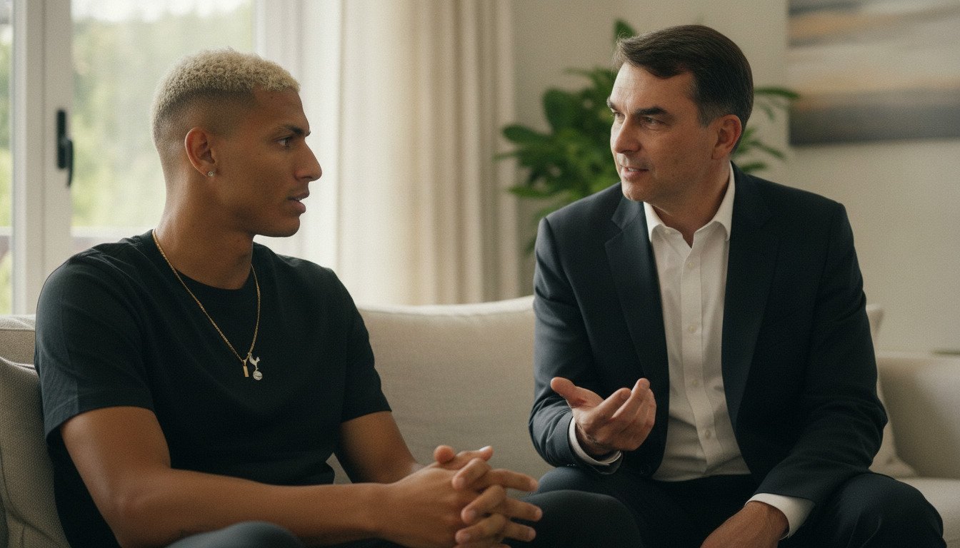 Richarlison repercute vídeo com denúncias sobre mansão e Flávio Bolsonaro