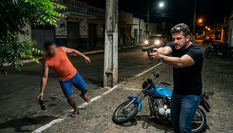 Agente civil é preso após vídeo registrar tentativa de homicídio em Barbalha, Ceará