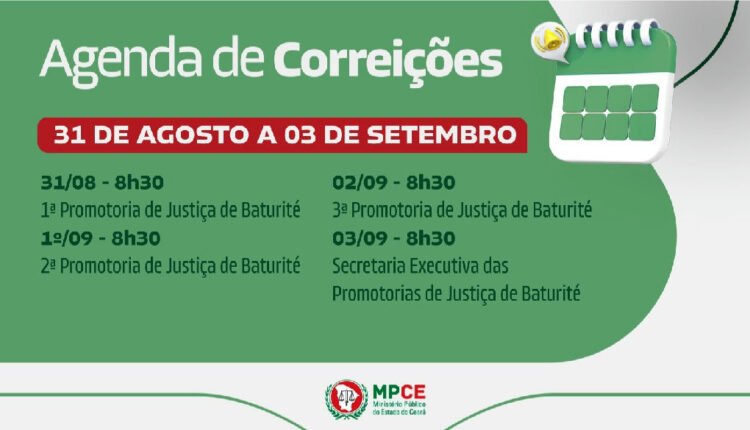 Corregedoria-geral do MP realiza inspeções em Baturité
