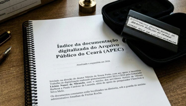Digitalização de acervo histórico do Ceará democratiza acesso à memória no APEC
