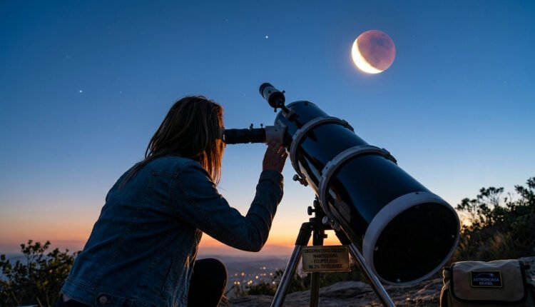 Eclipse lunar quase total de 2026: Brasil se prepara para fenômeno astronômico imperdível