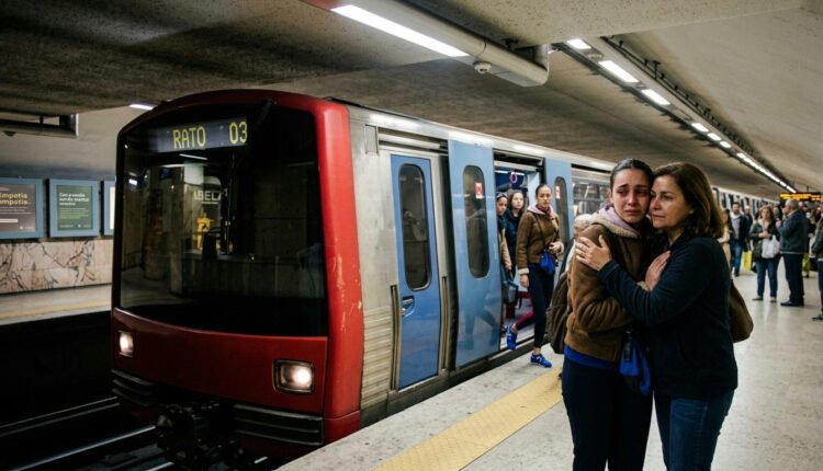 Em Lisboa, metrô se torna palco de emoção e reflexão sobre a dor humana