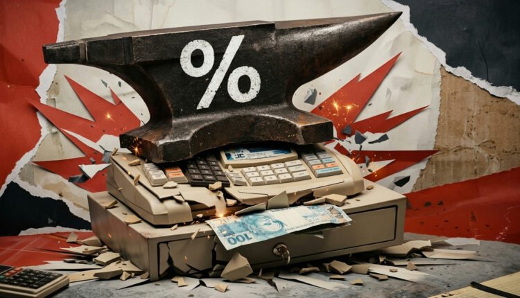 Empresas brasileiras enfrentam recorde de inadimplência com juros a 14% e economia em baixa