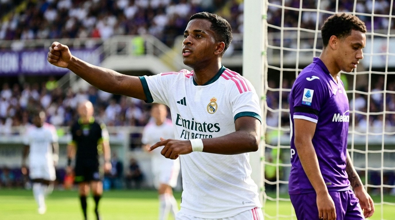 Endrick balança as redes em retorno ao Real Madrid, mas empate com Fiorentina gera debate sobre seu futuro