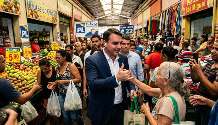Flávio Bolsonaro inicia campanha em São Paulo com foco estratégico na zona leste e interior