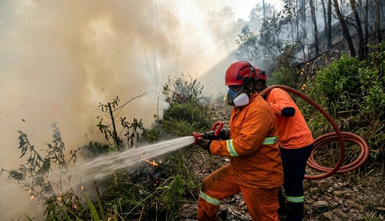 Incêndio florestal força fechamento de parque nacional e ameaça Monte Bromo na Indonésia