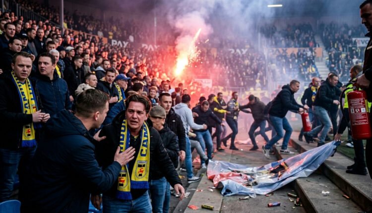 Incidente com fogos de artifício em jogo holandês deixa torcedores feridos