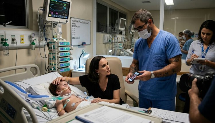Juliano Cazarré e Leticia atualizam estado de saúde da filha internada no CTI