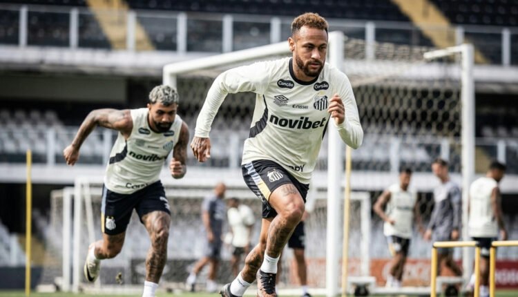 Neymar no Santos: craque pode reforçar o Peixe em duelo decisivo pela Sul-americana