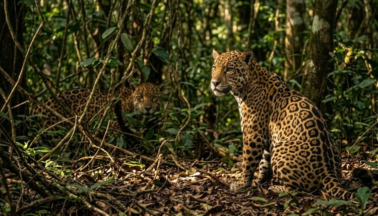 Onças-pintadas: Casal inusitado é flagrado em parque nacional