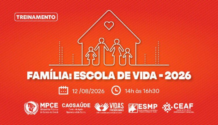 Prevenção ao suicídio: MPCE promove capacitação sobre laços familiares em agosto