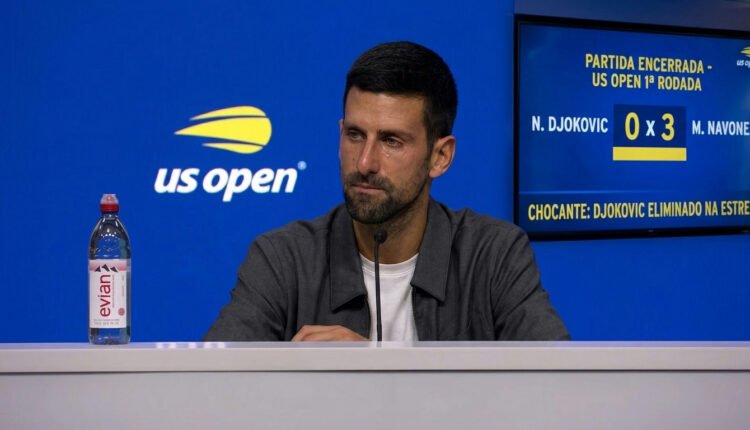 Queda histórica: Djokovic é eliminado na estreia do US Open e adia busca por 25º Grand Slam