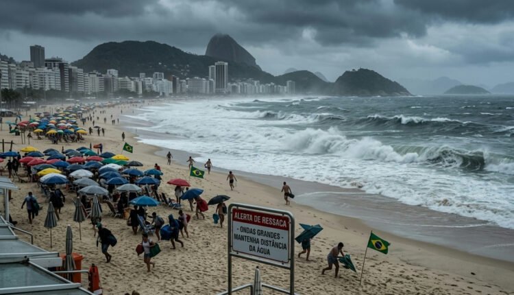 Rio de Janeiro em alerta para ressaca e chuvas intensas nos próximos dias