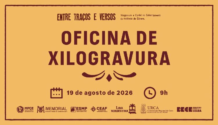 Xilogravura em Fortaleza: MPCE promove arte e reflexão sobre violência de gênero