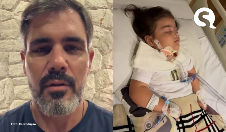 Juliano Cazarré atualiza estado de saúde da filha e pede orações: ‘Com certeza vai ajudar’