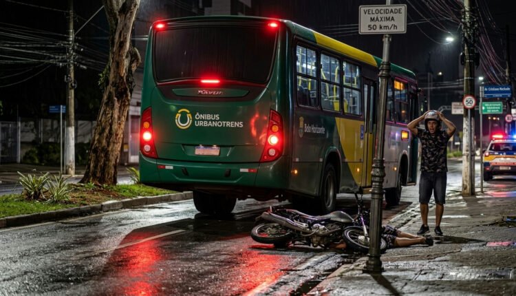 Acidente em Belo Horizonte: garupa de moto morre após ser atropelado por ônibus