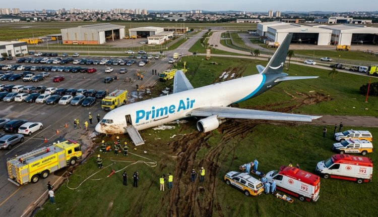 Amazon suspende voos com 21 Air após acidente fatal de avião de carga em Miami
