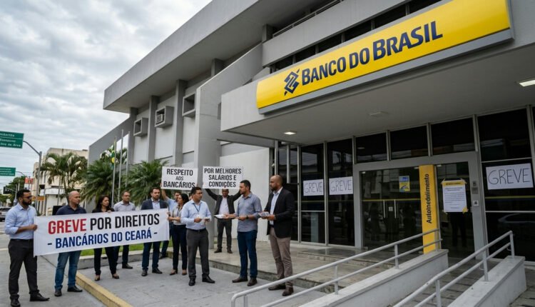 Bancários do Banco do Brasil e Caixa no Ceará entram em greve por tempo indeterminado