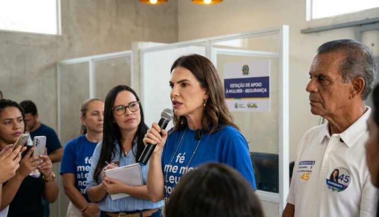 Candidata ao governo destaca segurança para mulheres em terminais de transporte