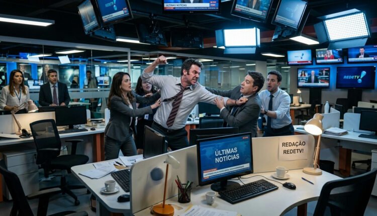 Conflito político escalona para agressão física em redação da Redetv!, emissora inicia apuração interna