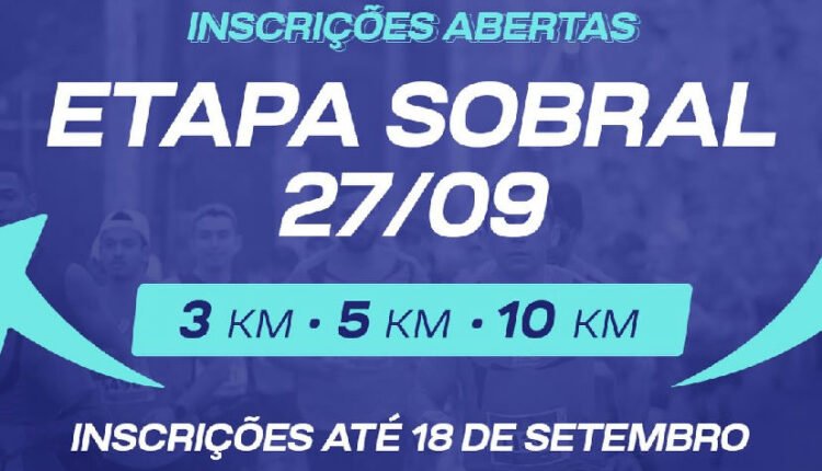 Corridas Sesc Sobral: última chamada para inscrições na etapa de setembro