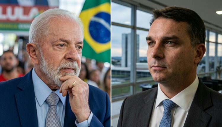 Disputa presidencial: Lula e Flávio Bolsonaro recalibram estratégias em cenário eleitoral acirrado