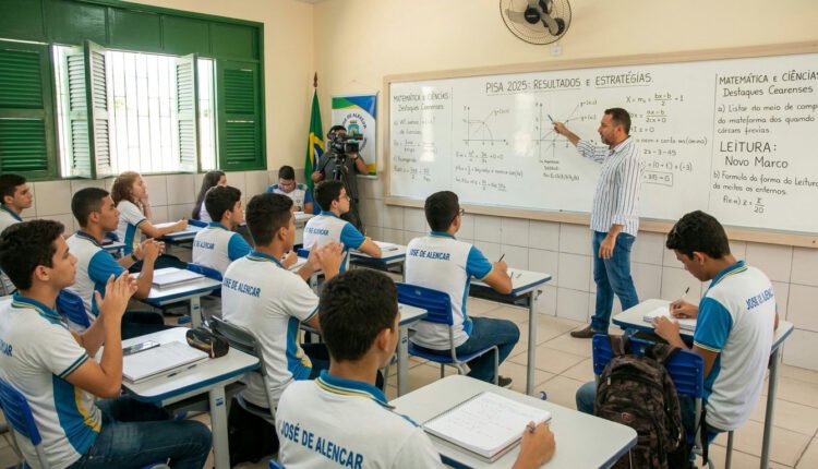 Estudantes cearenses surpreendem no PISA 2025 e superam projeções em áreas cruciais