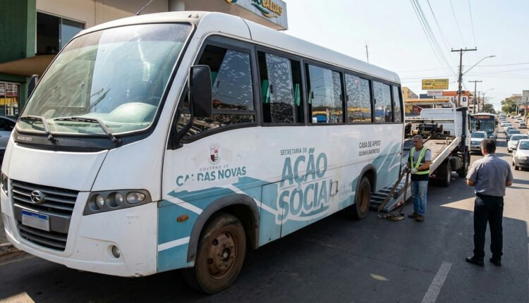 Homem é preso em Caldas Novas após furtar micro-ônibus da prefeitura e dirigir embriagado