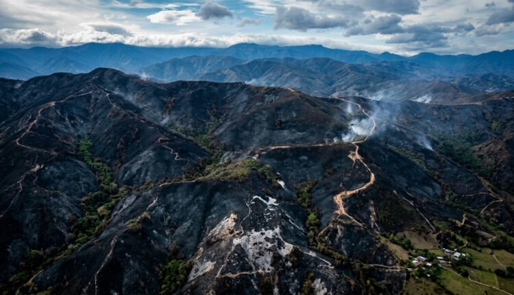 Incêndio florestal na Colômbia devasta 3 mil hectares e gera alerta ambiental