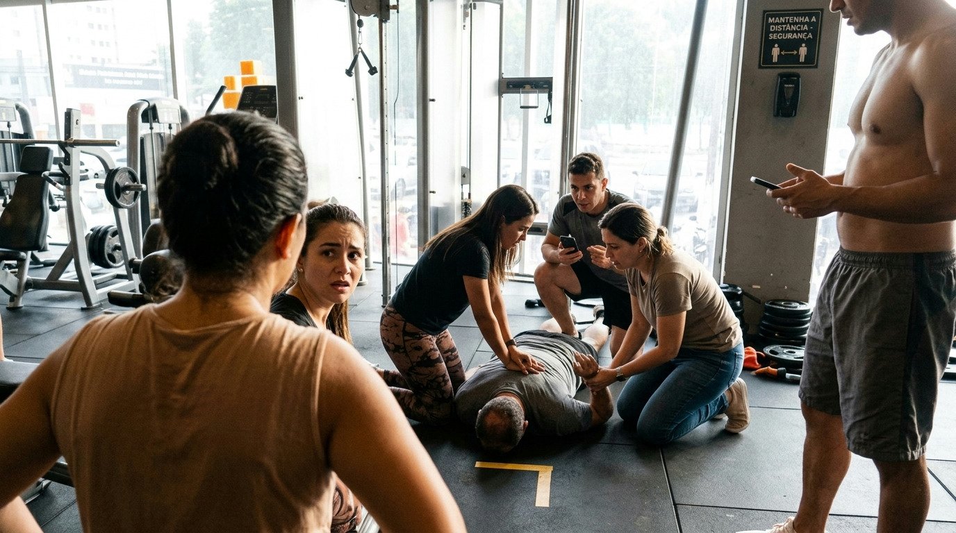 Incidente fatal em academia de Fortaleza: aluno de 55 anos não resiste a mal súbito
