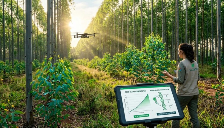 Inovação florestal: inteligência artificial acelera crescimento de mudas de eucalipto