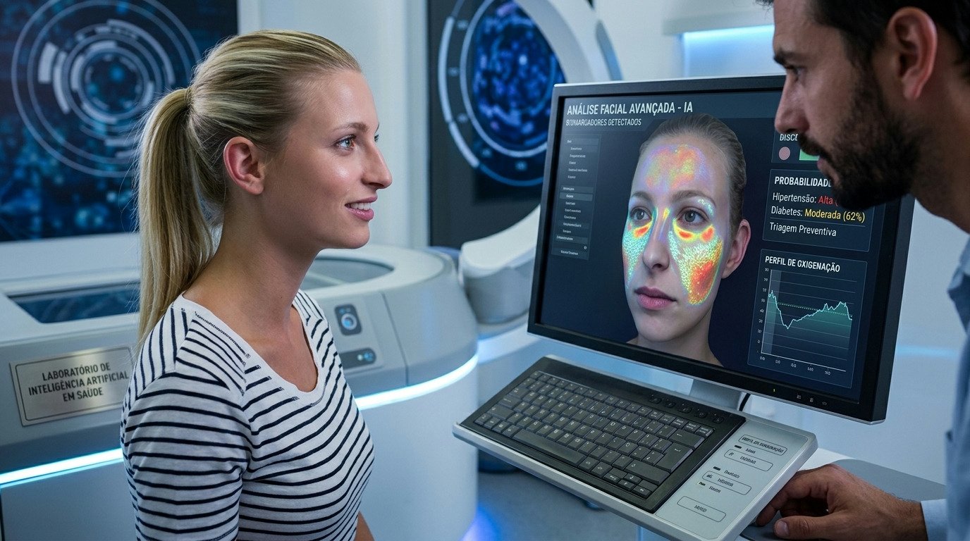 Inteligência artificial revoluciona diagnóstico de hipertensão e diabetes por análise facial