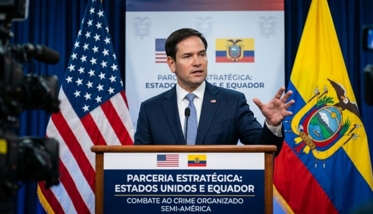 Marco Rubio declara Equador aliado chave dos EUA na luta contra o crime organizado