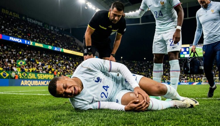 Mbappé tem lesão no joelho confirmada pelo Real Madrid após jogo da França