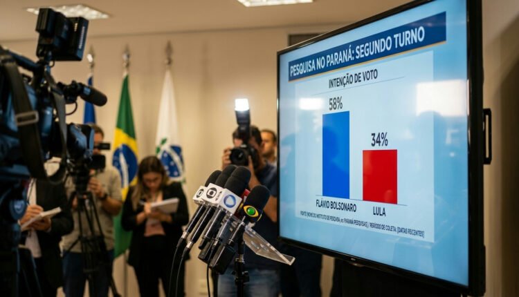Paraná: pesquisa aponta Flávio Bolsonaro com ampla vantagem sobre Lula em segundo turno