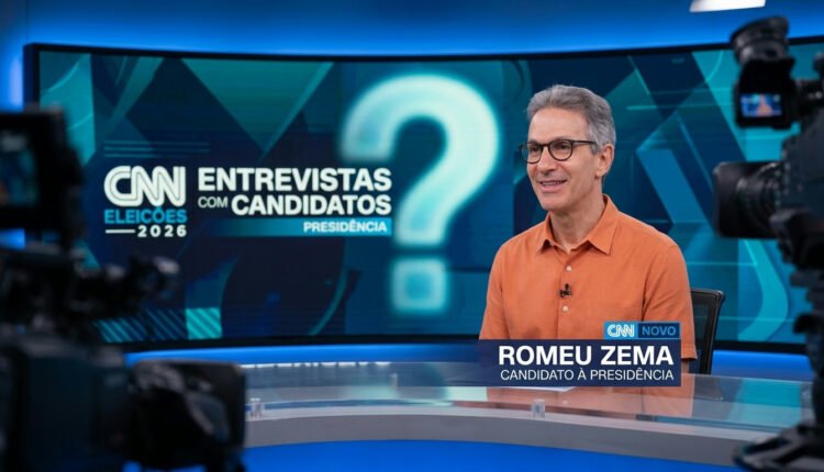 Romeu Zema em destaque: CNN Brasil promove série de entrevistas com presidenciáveis