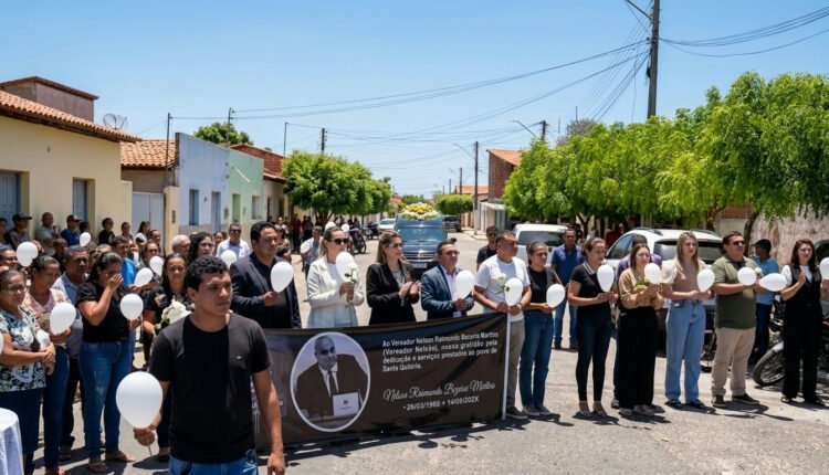 Santa Quitéria se despede do vereador Nelsão Martins em cortejo de comoção e gratidão